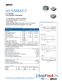 Datasheet SMA5-5 manufacturer M/A-COM